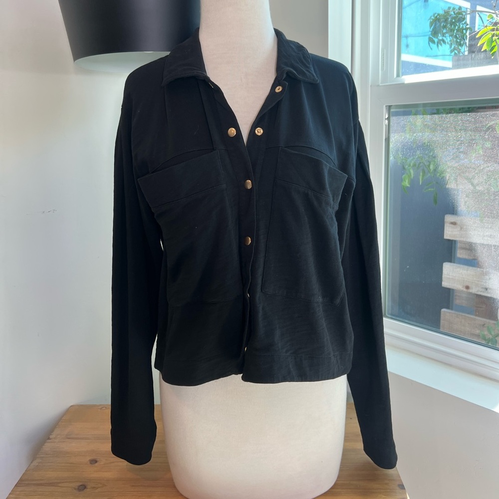 NATION LTD black button up top